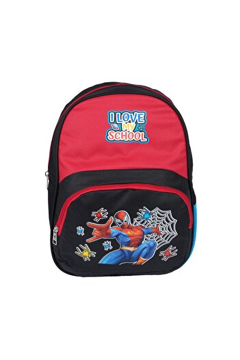 Relaxion 3031 Spiderman Patterned Red Black Kindergarten Bag