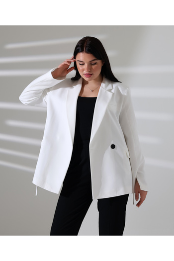 COCOCİX 1 Button Belted Jacket New Season