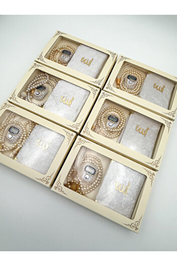 AYHANHOME 6-Piece Gift Dowry Set - Yasin Juzu, Prayer Beads and Stone Zikrmatik