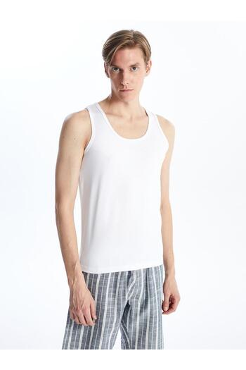 LC Waikiki U Neck Combed Cotton Men's Undershirt (S4)
