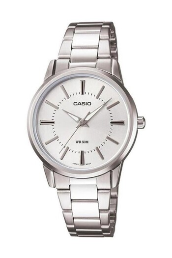 Casio Brand Full Steel Gray Color Guaranteed Women's Wristwatch