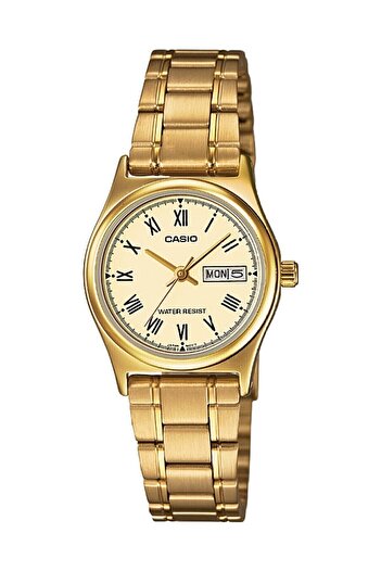 Casio Brand Yellow Color Calendar Luxury Model Women's Wristwatch
