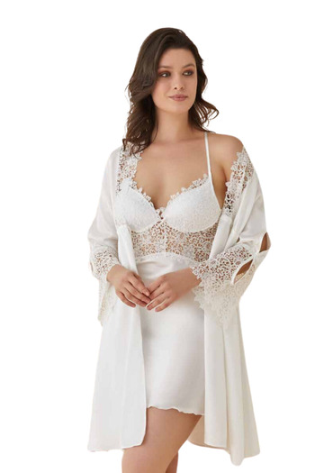 vory Women 6 Piece Dowry Set Silk Satin Pajamas Set Vr.25Y.76.25.D1.76.2.5.01