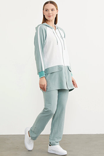 The LOG INVEST Sementa 76318 Zippered Tunic Crepe Set