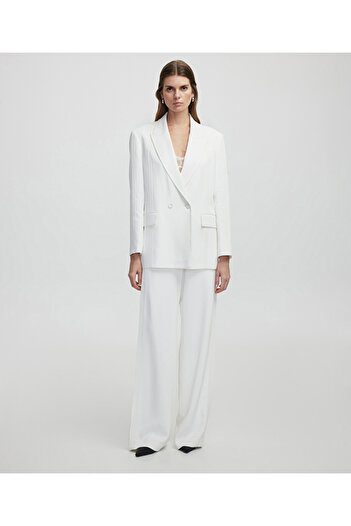 İpekyol Tricot Stripe Applique Blazer