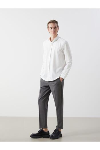 LC Waikiki Lcw Vision Slim Fit Long Sleeve Dobby Men's Shirt