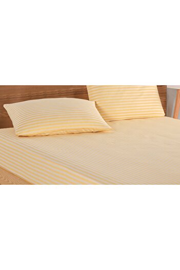 LUYASHOP Cotton Double Elastic Sheet with 2 Pillow Cases as a Gift