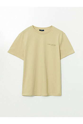 LC Waikiki Lcw Crew Neck Printed Combed Cotton Men's T-Shirt