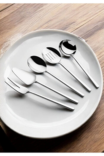 elfnur Yetkin Milano 5 Piece 18/10 Stainless Steel Sauce Serving Set