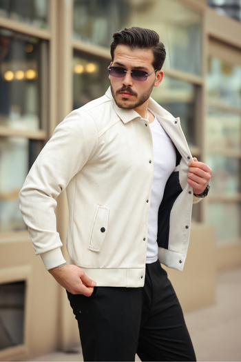 Boymen Men's Jacket Suede Jacket Seasonal Jacket