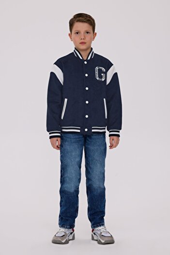 Guess Bg Store Boy's Navy Blue Jacket