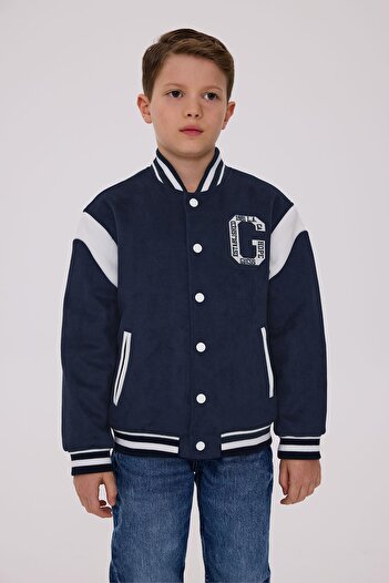 Guess Bg Store Boy's Navy Blue Jacket