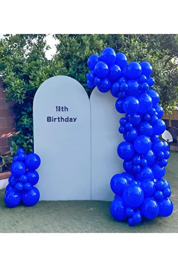VIP Balon Set of 15 12 Inch Pastel Dark Blue Balloons – Helium Compatible, Stylish and Durable Party Balloons