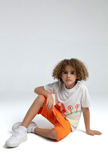 Rolypoly Boys' Crab Sports Shorts Suit, Summer Style and Enthusiasm Combined!