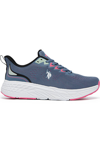 U.S. Polo Assn. Women's Navy Low-Top Sneakers - Bold Lace-Up Style, Comfortable Casual Footwear