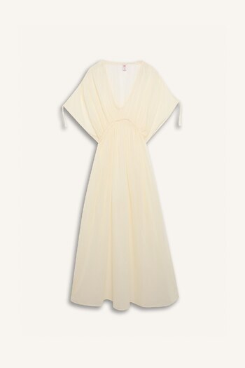 DeFacto Regular Fit Cotton Beach Dress, Fall in Love B7516Ax24Sm