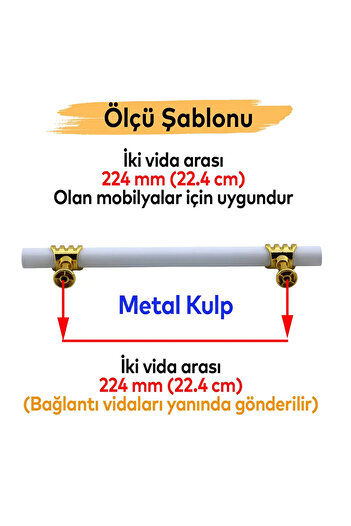 NUBLADO Lamos Furniture Mâner dulap bucătărie sertar dulap mâner capac mâner mâner alb auriu 224 mm mâner metalic.