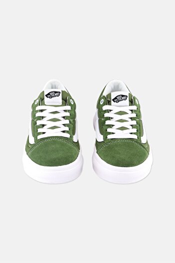 Vans Kids Boy Old Skool Over Lace Up Shoes, Olive