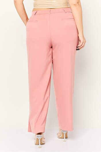 The Giving Movement Women Solid Pull On Palazzo Pants, Pale Pink