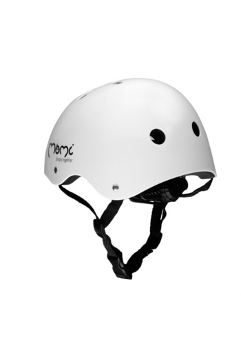 Momi Children's Bicycle Helmet, - White Matt