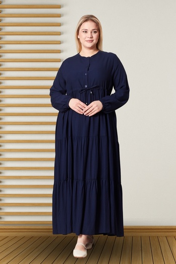 Ferace Women's Plus Size Buttoned Belmando Dress
