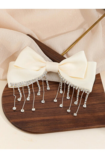 CSR AKSESUAR zircon stone dangle bow buckle
