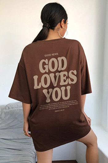 uyguntarz Good Loves You Printed Unisex Oversize Tshirt