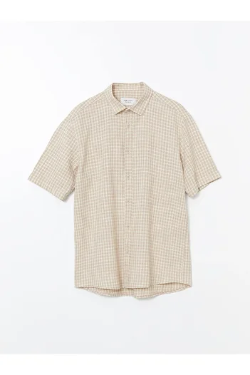 LC Waikiki LCW Vision Regular Fit Kurzarm-Hemd mit Karomuster für Herren