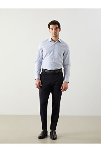 LC Waikiki Ανδρικό πουκάμισο LCWAIKIKI Formal Slim Fit με μακρυμάνικο ριγέ