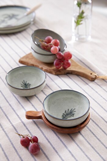 Kütahya Porselen Palmiye Multi 4 Piece 10 cm Bowl 80795