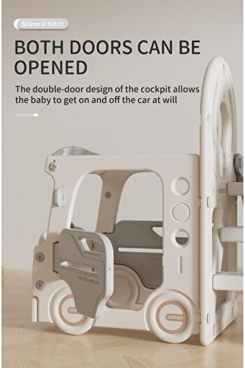 Ma Baby 3 in 1 Baby Slide & Swing, Freestanding Slide for Kids, Indoor & Outdoor, Long Slide,