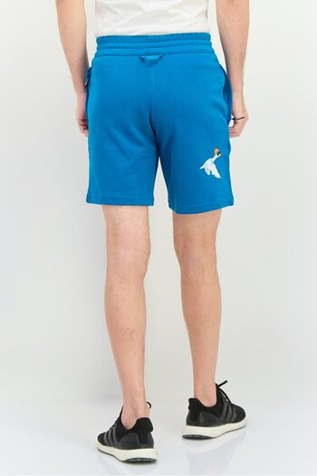 adidas Men Sportswear Fit Brand Logo Training Shorts, Teal Blue