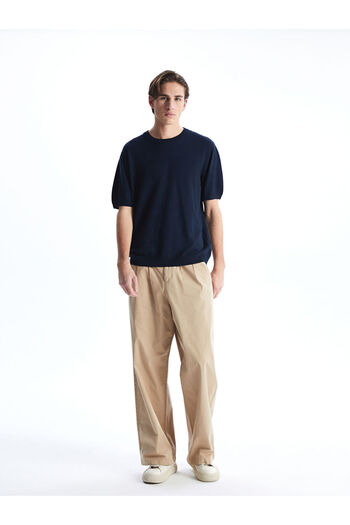 LC Waikiki Crew Neck Short Sleeve Men's Knitwear Sweater