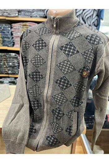 TCR Men's Knitwear Zippered Pocket Cardigan