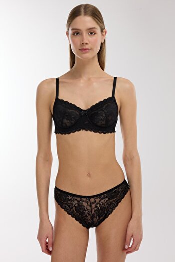 AYYILDIZ 3663 Black Bra Set