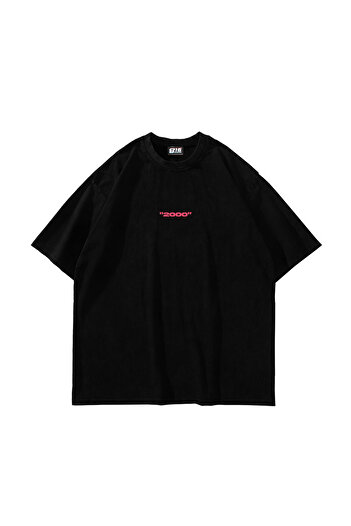 Sekizbiraltı Μπλουζάκι Asperitas Back Printed Μαύρο Oversize Unisex