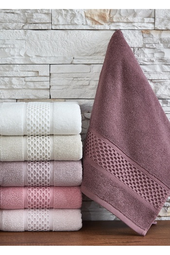 Dantela Kod-9050 Cotton 50x90 Hand Towel Set - 6 Pieces Mixed