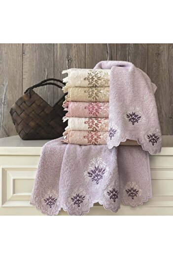 Okya Home Okya Opaline Towel Set 70% Bamboo 30% Cotton 6 Pcs H119