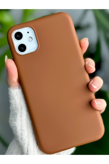 Go Aksesuar iPhone 11 Compatible Velvet Stain-Proof Liquid Silicone Launch Case