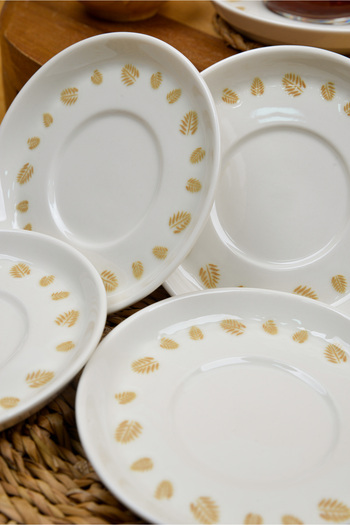 Heda Porselen Başak 6-Piece Porcelain Tea Plate Set