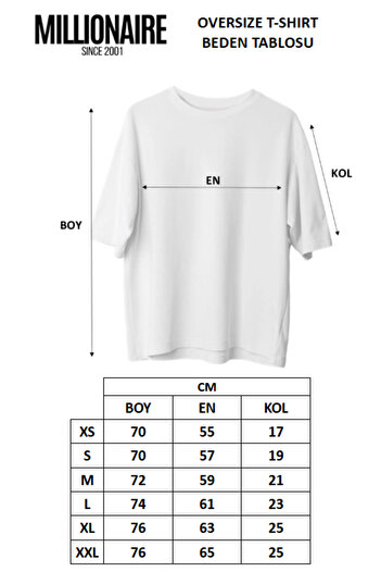 Millionaire Men's Smoked City of Angels Oversize Fit Loose Wide Fit Loose Cut T-Shirt