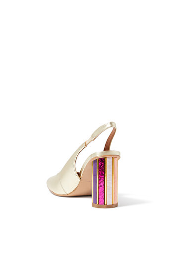 Kurt Geiger Perspex Topuklu Şeffaf Slingback Ayakkabı 90