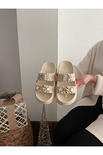 Behtah Kundura Stylish Design Open Front Beach Pool Garden Sea Summer Soft Thick Sole Daily Slippers