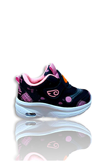 MODA Unisex Lighted Smiling Face Figure Children's Shoes Flexible Sole Breathable Children's Sports Shoes