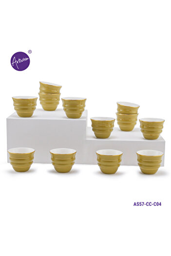 ARTIVIRA 12 Pieces Porcelain Arabic Coffee Cup Set -ARTIVIRA -AS59