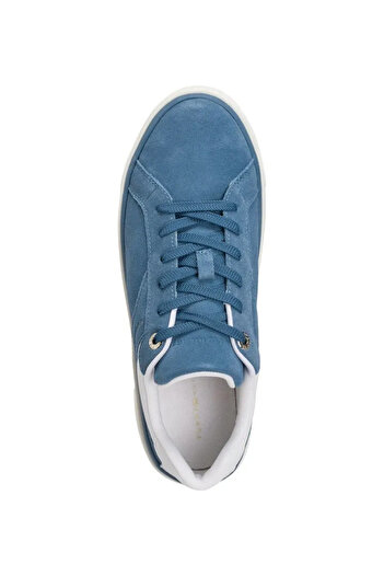 Tommy Hilfiger Mavi Süet Kadın Sneaker