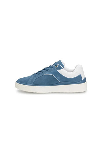 Tommy Hilfiger Mavi Süet Kadın Sneaker