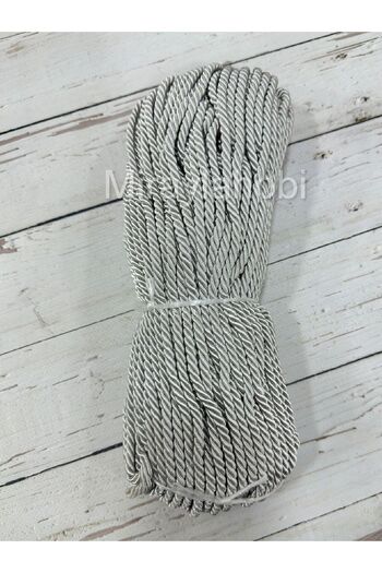 miraylahobi Cord Rope Rope 8 mm 10 Meters Gray