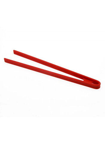 Trend Home Life Red Silicone Tong - Bbq Pan and Grill in Kitchen Silicone Without Drawing