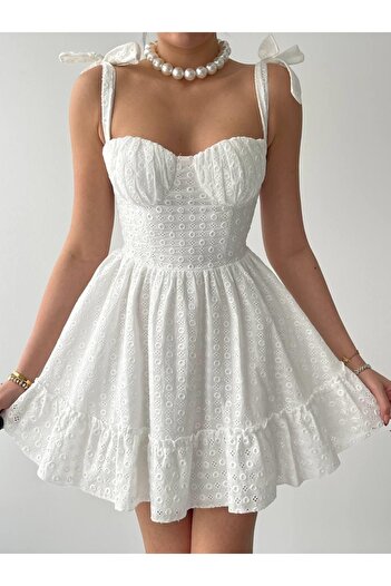 JANES Monika Shoulder Tie Dress